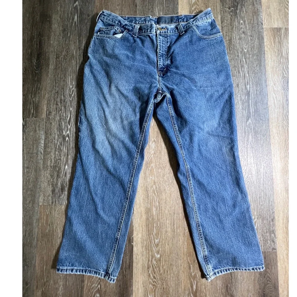 Carhartt FR Jeans Mens‎ 40x30 Blue Flame Resistant Straight Leg Denim Pants
